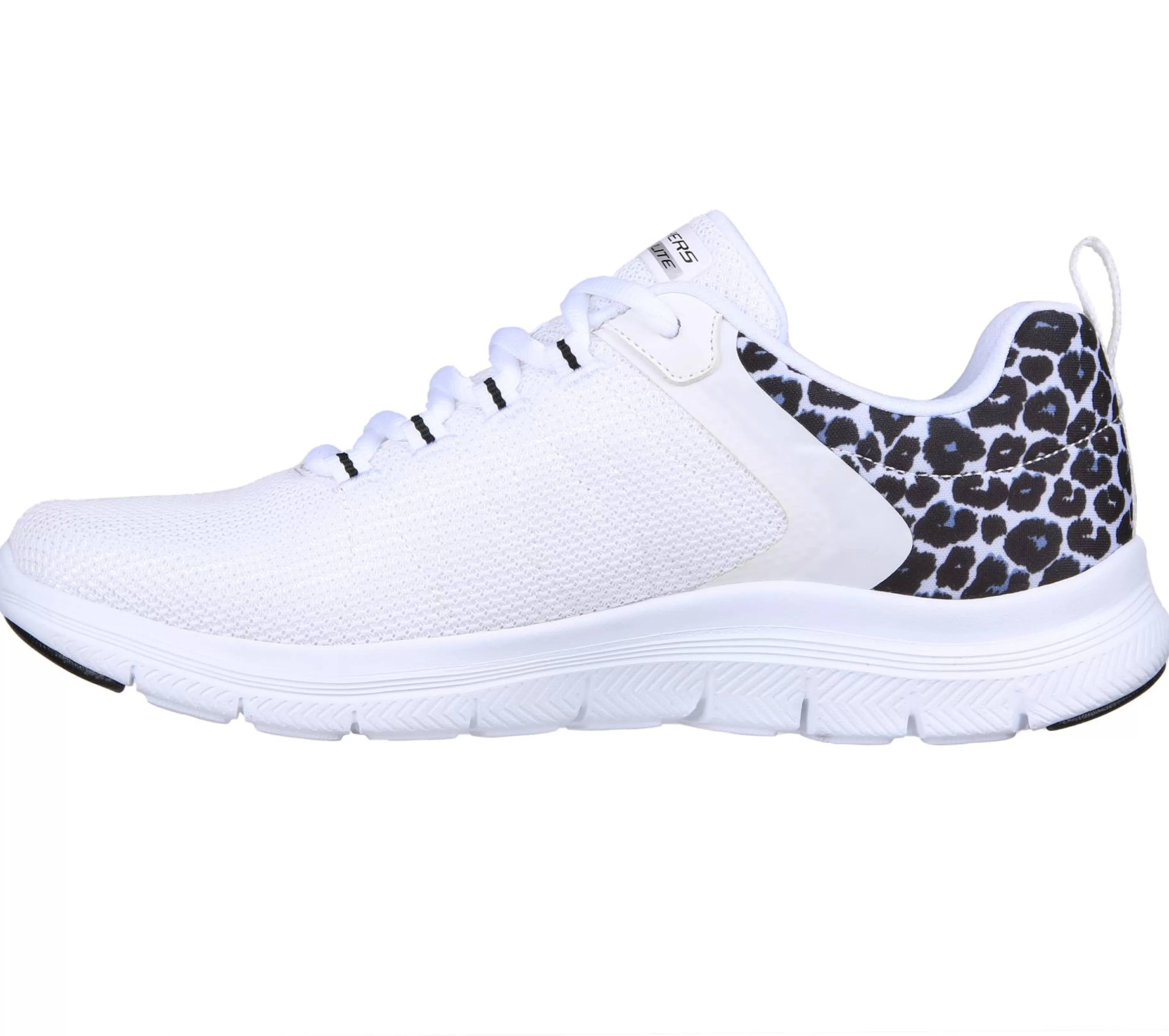 Com Atacadores | Sapatilhas | SKECHERS Flex Advantage 4.0 - Wild Ballad BRANCO / LEOPARDO